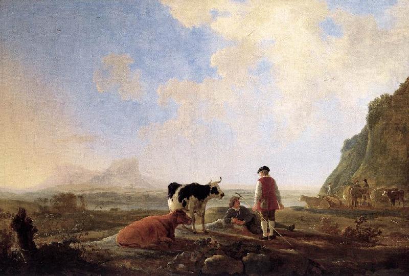 CUYP, Aelbert Herdsmen with Cows dfg china oil painting image